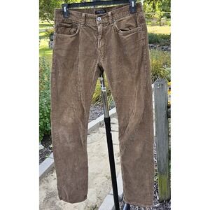 Banana Republic Jeans Mens 32 Brown Corduroy Straight Pima Cotton Casual